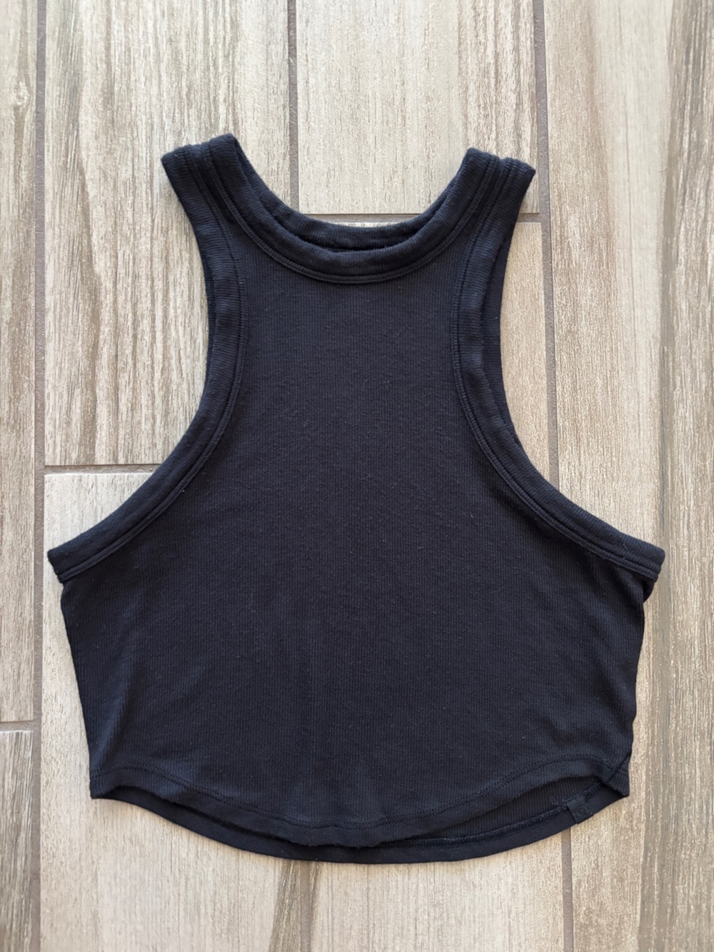 lululemon athletica Black Cropped Tank